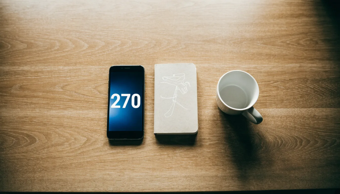 Un documento di identità appoggiato accanto a uno smartphone con un timer sullo schermo, su un tavolo da cucina
